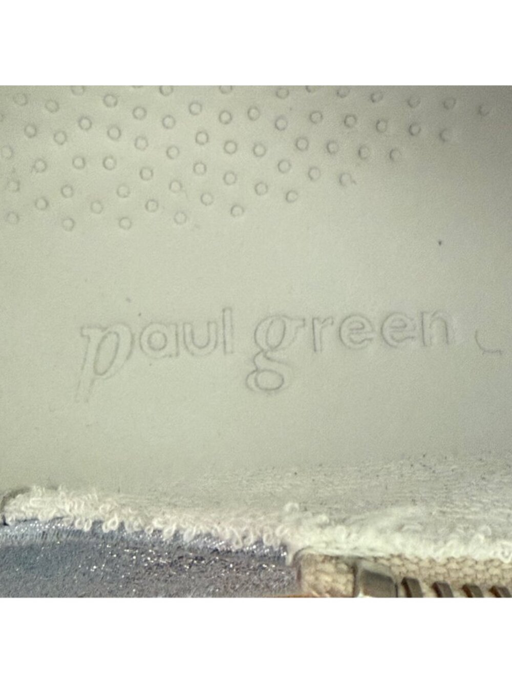 Paul Green Size 7 Womens Tamara Mineral Antic Bluish Gray Metallic Sneaker - Picture 16 of 16